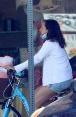 MOLLY SHANNON Out Riding a Bike in Santa Monica 05/21/2020