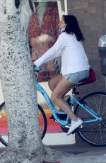 MOLLY SHANNON Out Riding a Bike in Santa Monica 05/21/2020