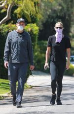 MOLLY SIMS and Scott Stuber Out in Santa Monica 05/01/2020