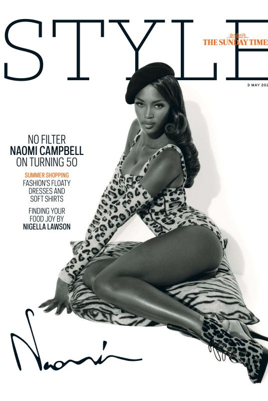 NAOMI CAMPBELL in The Sunday Times Style, May 2020