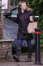 NATALIE DORMER and David Oakes Out with Their Dog in London 05/01/2020