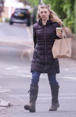 NATALIE DORMER and David Oakes Out with Their Dog in London 05/01/2020