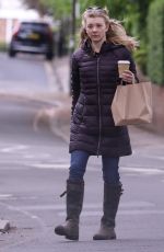 NATALIE DORMER and David Oakes Out with Their Dog in London 05/01/2020