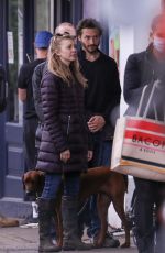 NATALIE DORMER and David Oakes Out with Their Dog in London 05/01/2020