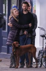 NATALIE DORMER and David Oakes Out with Their Dog in London 05/01/2020