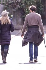 NATALIE DORMER and David Oakes Out with Their Dog in London 05/14/2020