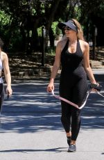 NATASHA ALAM and ANNA WALL Out with Their Dog Out in Los Angeles 05/27/2020