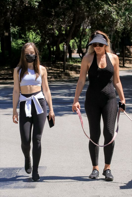 NATASHA ALAM and ANNA WALL Out with Their Dog Out in Los Angeles 05/27/2020