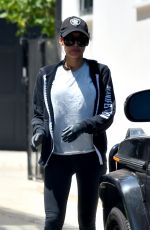 NAYA RIVERA Takes Her Trash Cans in Los Feliz 05/02/2020