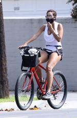 NICOLE MURPHY Out Riding a Bike in Santa Monica 05/26/2020