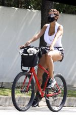 NICOLE MURPHY Out Riding a Bike in Santa Monica 05/26/2020