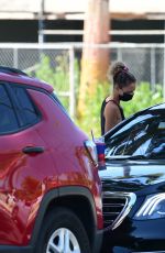 NICOLE RICHIE Wearing a Mack Out in Los Angeles 05/25/2020