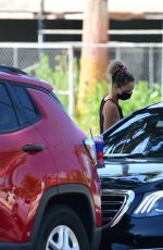NICOLE RICHIE Wearing a Mack Out in Los Angeles 05/25/2020