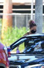 NICOLE RICHIE Wearing a Mack Out in Los Angeles 05/25/2020