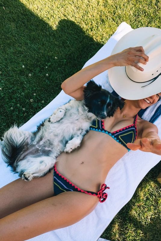 NINA DOBREV in Bikini at Her Home - Instagram Photos 05/05/2020