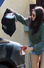 NINA DOBREV in Denim Shorts Leaves Her Home in West Hollywood 04/30/2020