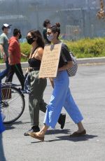 ODETTE ANNABLE at Black Lives Matter Rally in Los Angeles 05/30/2020