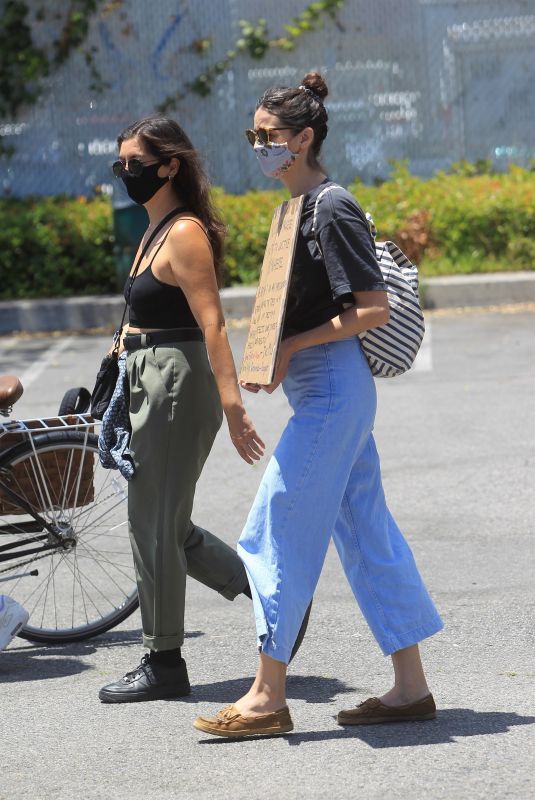 ODETTE ANNABLE at Black Lives Matter Rally in Los Angeles 05/30/2020