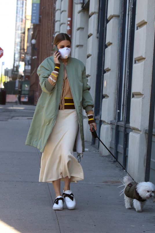 OLIVIA PALERMO Out with Her Dog in Brooklyn 05/05/2020