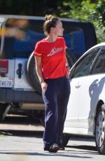 OLIVIA WILDE in a Fuzzy Slippers Out in Los Angeles 05/19/2020