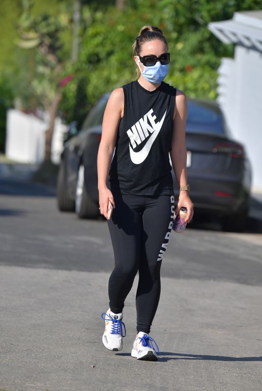 OLIVIA WILDE Out Hiking in Los Angeles 05/09/2020