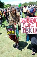 PARIS JACKSON at Black Lives Matter Rally in Los Angeles 05/30/2020