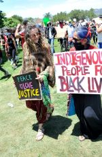 PARIS JACKSON at Black Lives Matter Rally in Los Angeles 05/30/2020