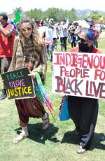 PARIS JACKSON at Black Lives Matter Rally in Los Angeles 05/30/2020