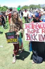 PARIS JACKSON at Black Lives Matter Rally in Los Angeles 05/30/2020