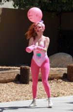 PHOEBE PRICE All in Pink Having Some Fun Out in Los Angeles 05/13/2020