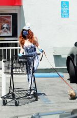PHOEBE PRICE Wearing a Mask and Gloves at Petco in Los Angeles 05/07/2020
