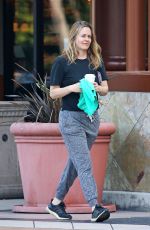 Pregnant ALICIA SILVERSTONE Out for Coffee in Los Angeles 05/09/2020
