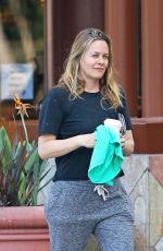 Pregnant ALICIA SILVERSTONE Out for Coffee in Los Angeles 05/09/2020