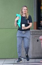 Pregnant ALICIA SILVERSTONE Out for Coffee in Los Angeles 05/09/2020