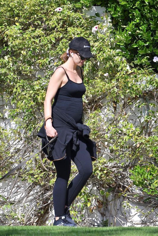 Pregnant KATHERINE SCHWARZENEGGER Out in Brentwood 05/03/2020