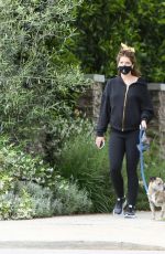 Pregnant KATHERINE SCHWARZENEGGER Out with Her Dog in West Hollywood 05/28/2020