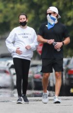 Pregnant LEA MICHELE and Zandy Reich Out in Los Angeles 05/13/2020