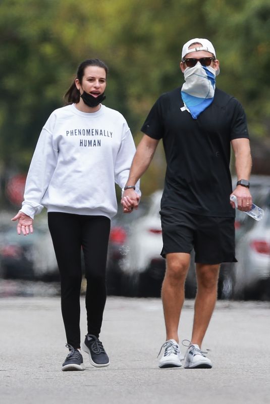 Pregnant LEA MICHELE and Zandy Reich Out in Los Angeles 05/13/2020