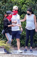 Pregnant LEA MICHELE Out Hikinig in Santa Monica 05/17/2020