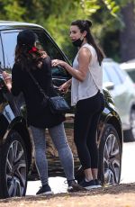 Pregnant LEA MICHELE Out Hikinig in Santa Monica 05/17/2020