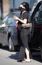 Pregnant NIKKI BELLA at a Gas Station in Studio City 05/02/2020
