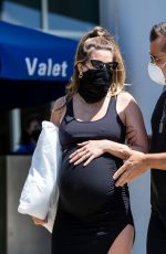 Pregnant RACHEL MCCORD Out in Santa Monica 05/13/2020