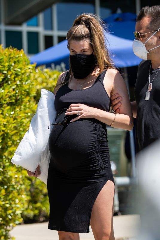 Pregnant RACHEL MCCORD Out in Santa Monica 05/13/2020