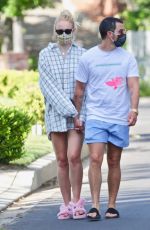 Pregnant SOPHIE TURNER and Joe Jonas Out in Encino 05/09/2020