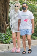 Pregnant SOPHIE TURNER and Joe Jonas Out in Encino 05/09/2020