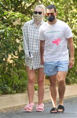 Pregnant SOPHIE TURNER and Joe Jonas Out in Encino 05/09/2020