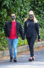 Pregnant SOPHIE TURNER and Joe Jonas Out in Los Angeles 05/12/2020