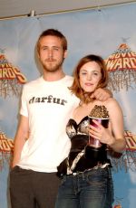 RACHEL MCADAMS and Ryan Gosling at MTV Movie Awards in Los Angeles 06/04/2005