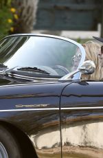 RACHEL ZOE and Rodger Berman Cruise in a Vintage Porsche Roadster 05/24/2020