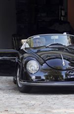 RACHEL ZOE and Rodger Berman Cruise in a Vintage Porsche Roadster 05/24/2020
